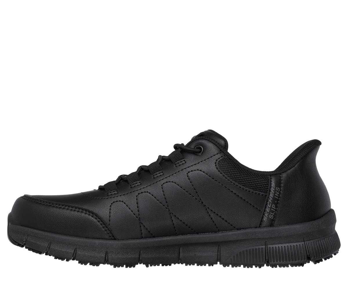 Skechers Slip-ins Work: Nampa - Knotly — BLACK