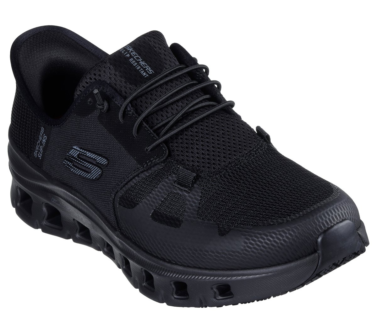Skechers Slip-ins Work Slip-Resistant: Glide-Step Pro — BLACK