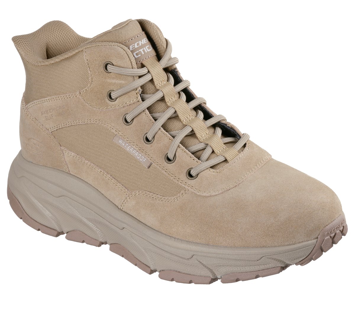 Skechers Slip-ins Work Waterproof Slip-Resistant: D'Lux Journey - Duross — CAMEL