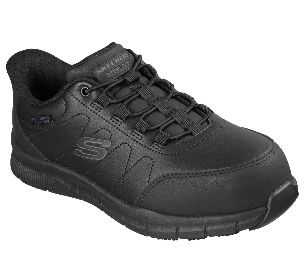 Skechers Slip-ins Work: Nampa - Noren — BLACK