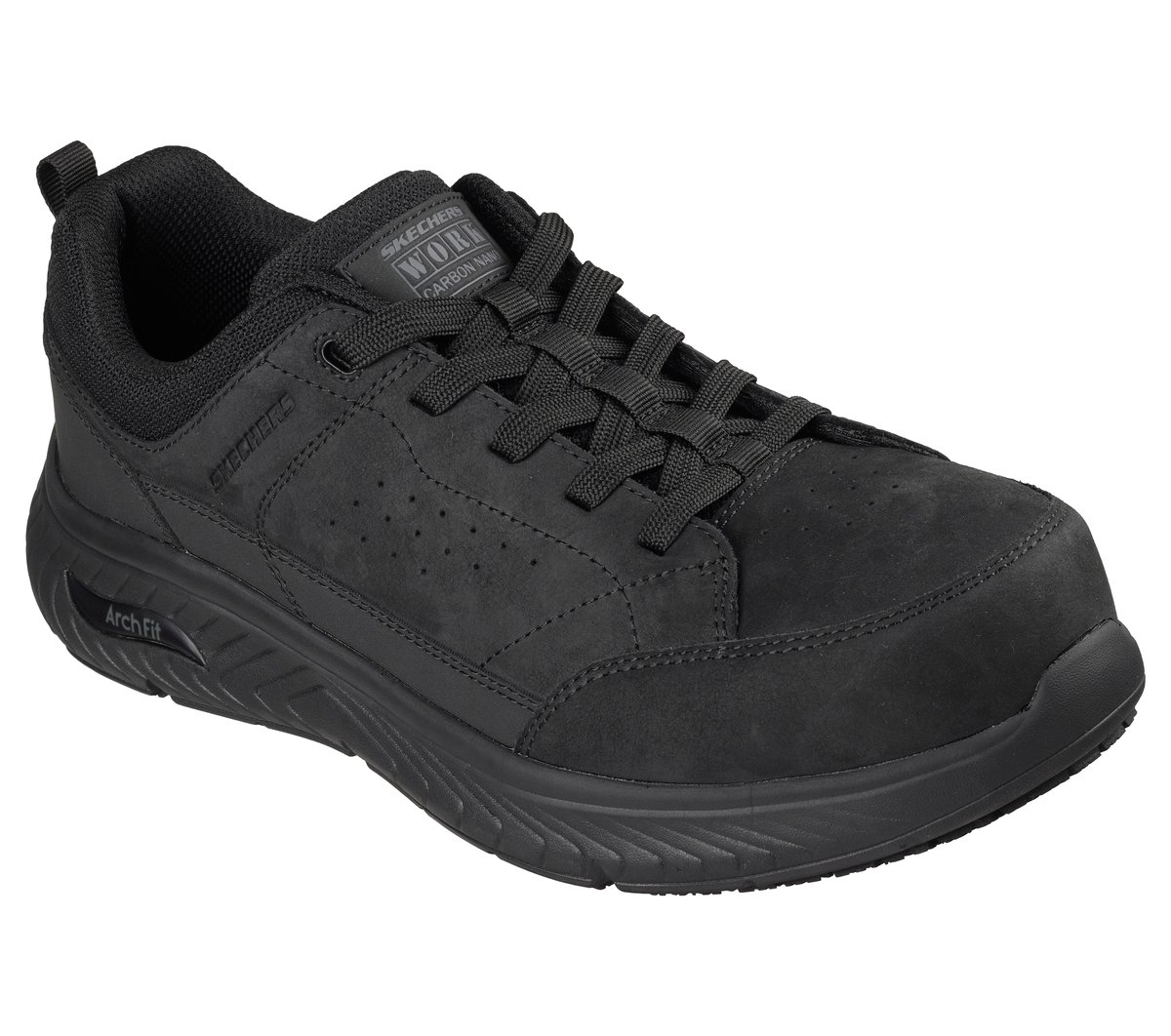 Work Slip-Resistant: Arch Fit Crosser - Vaultor — BLACK
