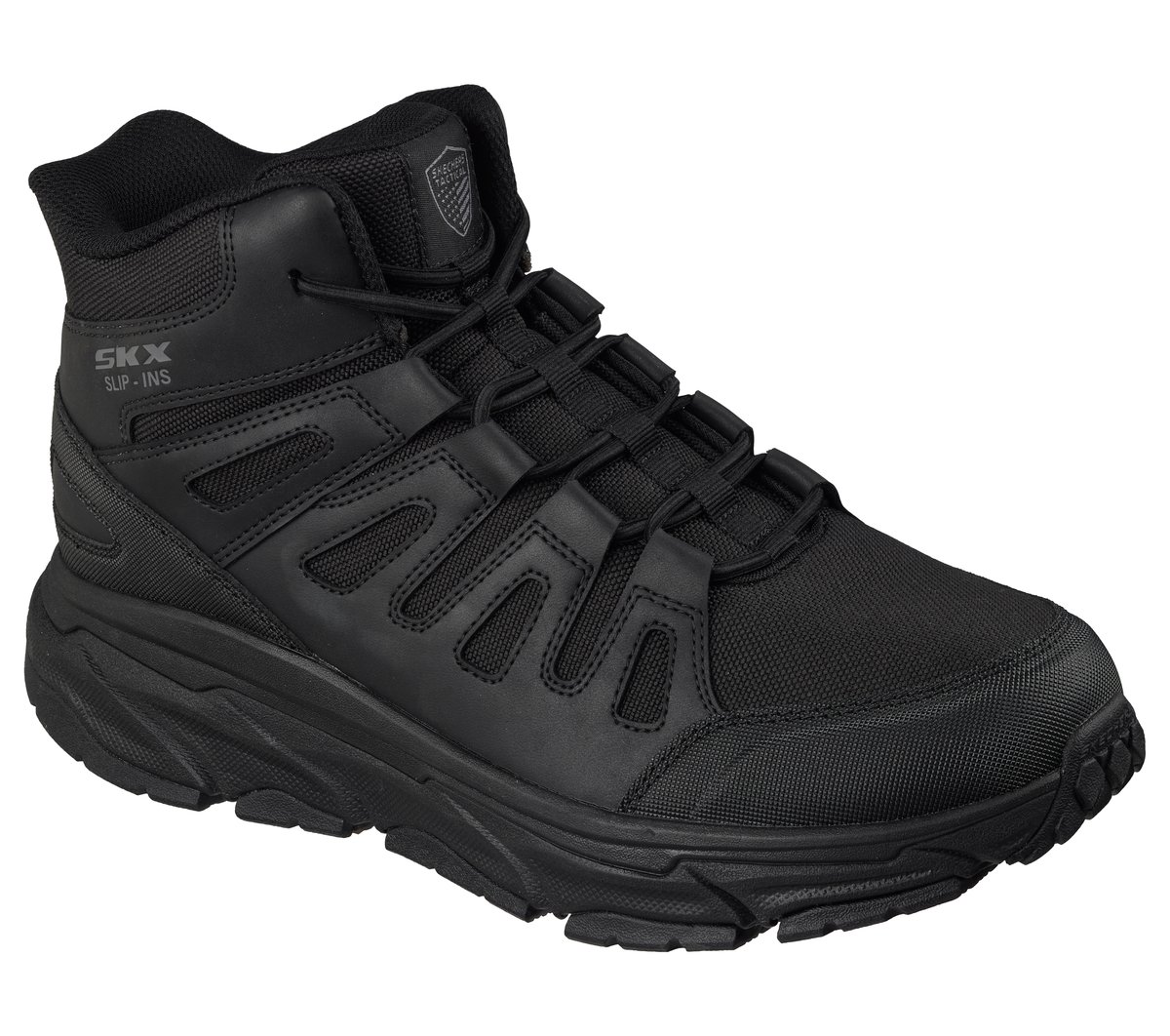 Skechers Slip-ins Work Slip-Resistant: D'Lux Journey — BLACK