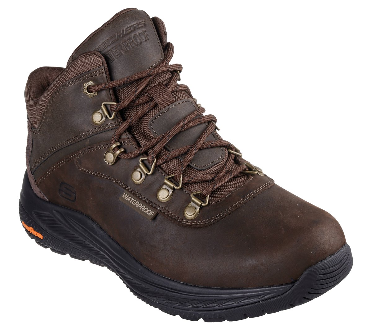 Skechers Slip-ins Waterproof Relaxed Fit: Meroe - Pikeman — CHOCOLATE