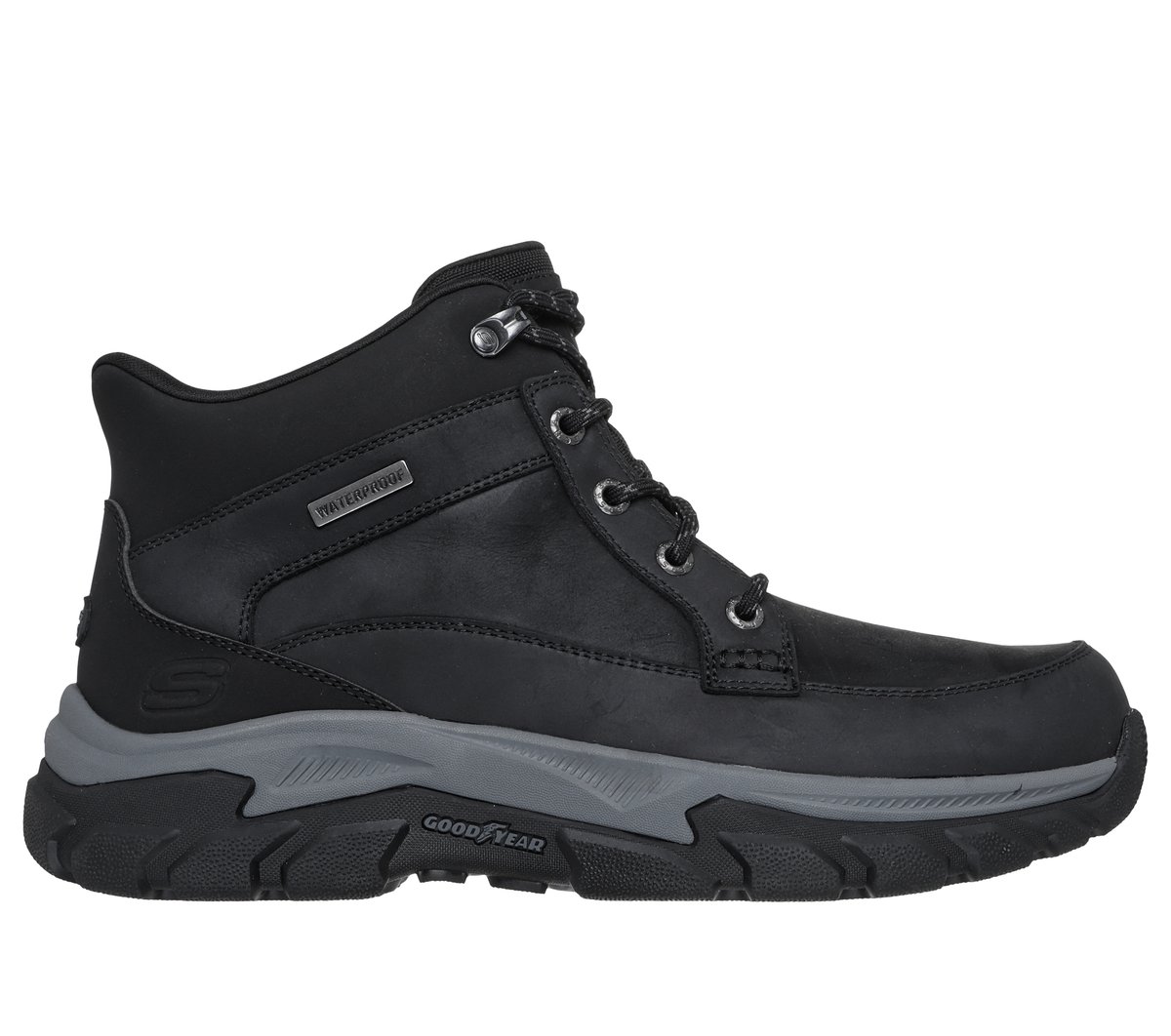 Skechers Slip-ins Waterproof Relaxed Fit: Respected 2.0 - Orson — BLACK