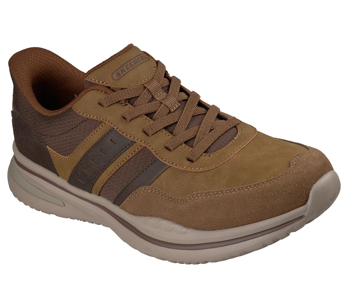 Skechers Slip-ins Relaxed Fit: Norlan - Leroy — DESERT BROWN