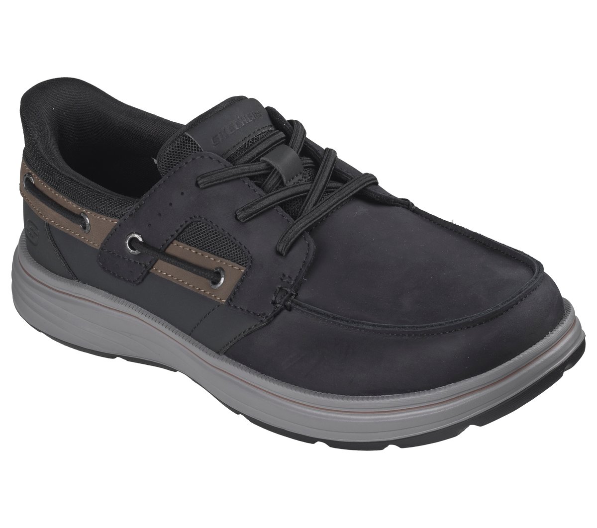 Skechers Slip-ins Relaxed Fit: Troutt - Ellington — BLACK