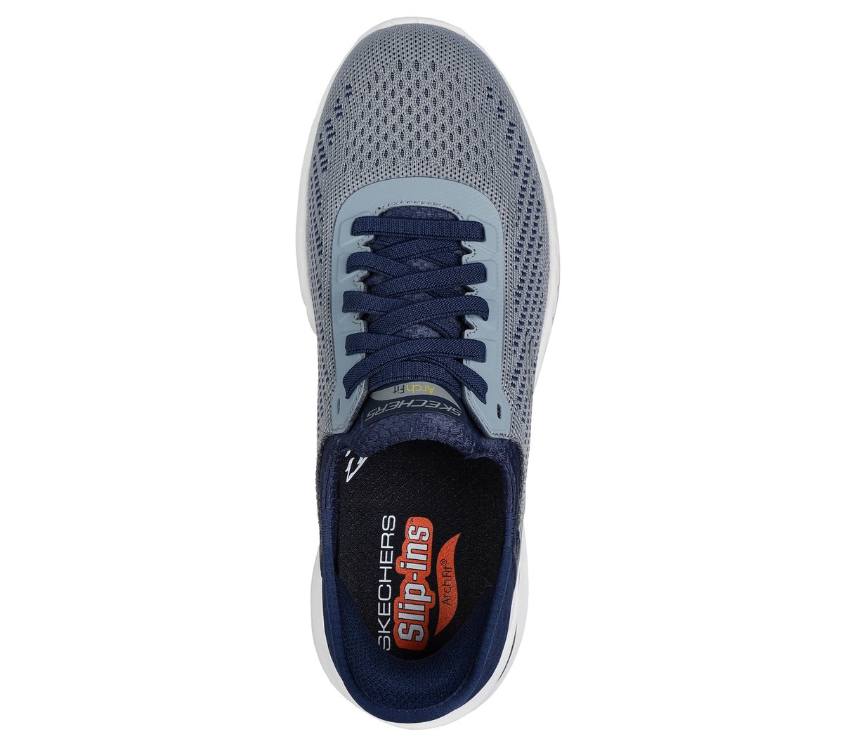 Skechers Slip-ins Relaxed Fit: Arch Fit Orvan - Drex — GRAY / NAVY