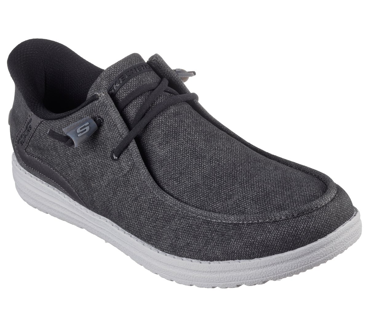 Skechers Slip-ins Relaxed Fit: Melson - Coronado — BLACK / GRAY