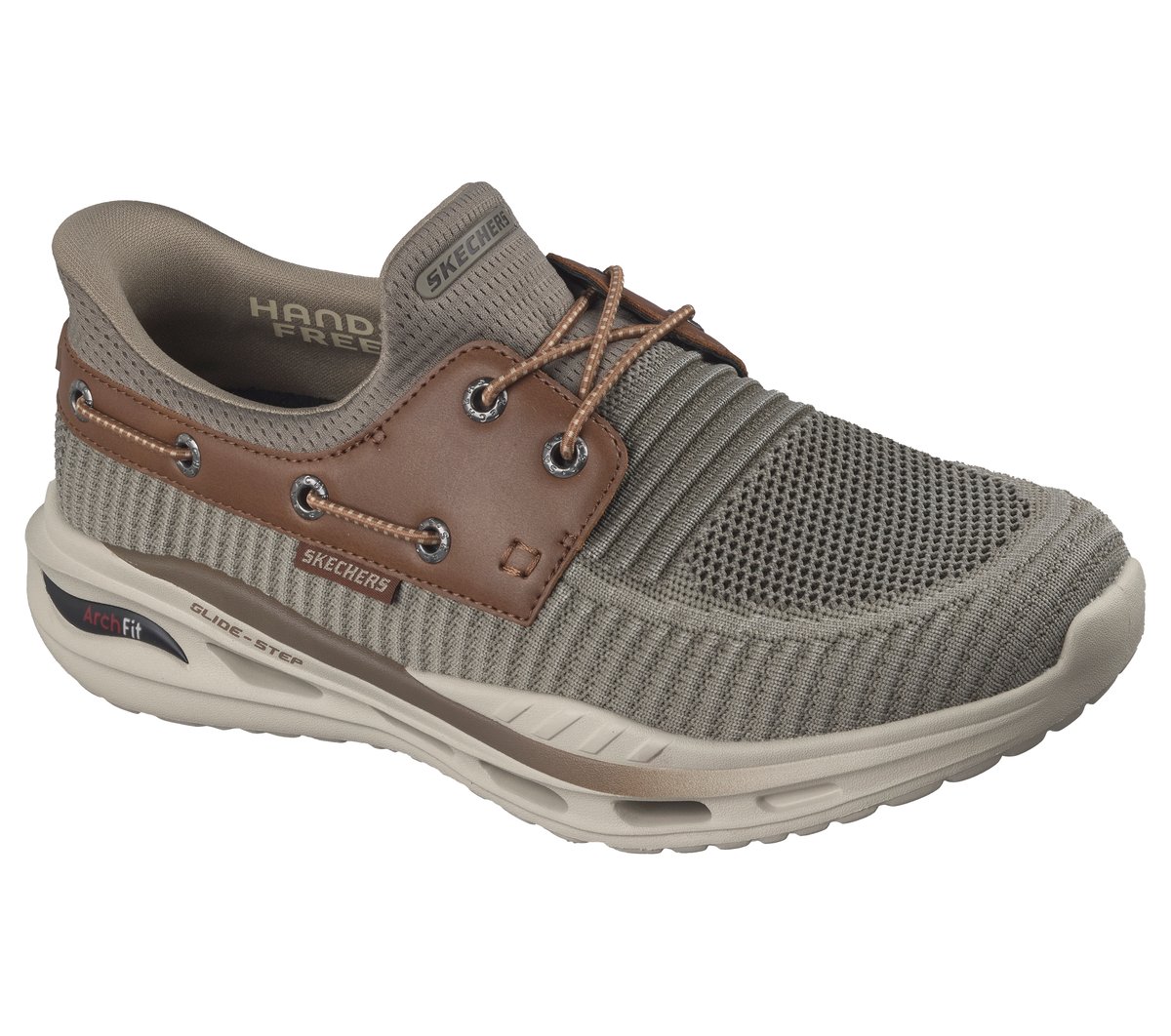 Skechers Slip-ins Relaxed Fit: Arch Fit Orvan - Shoreman — TAUPE / BROWN
