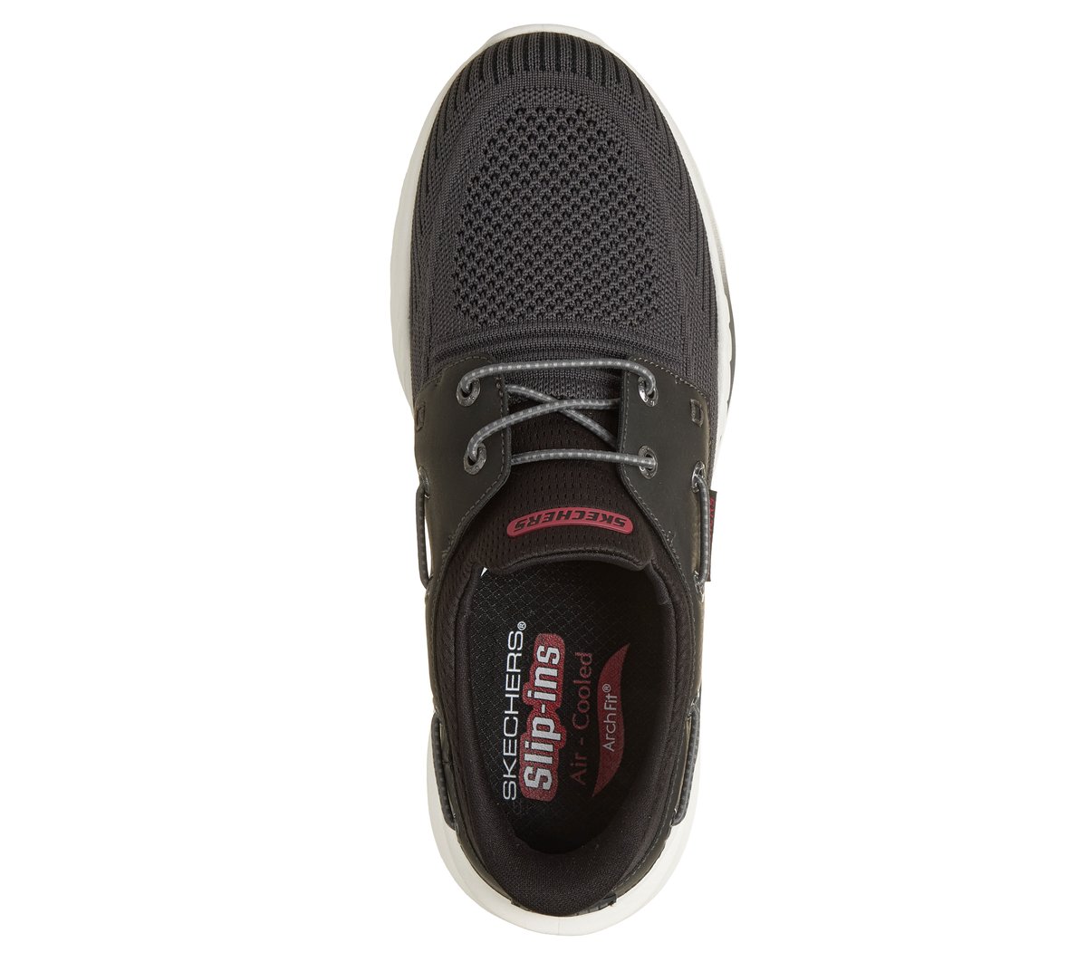 Skechers Slip-ins Relaxed Fit: Arch Fit Orvan - Starport — CHARCOAL/BLACK
