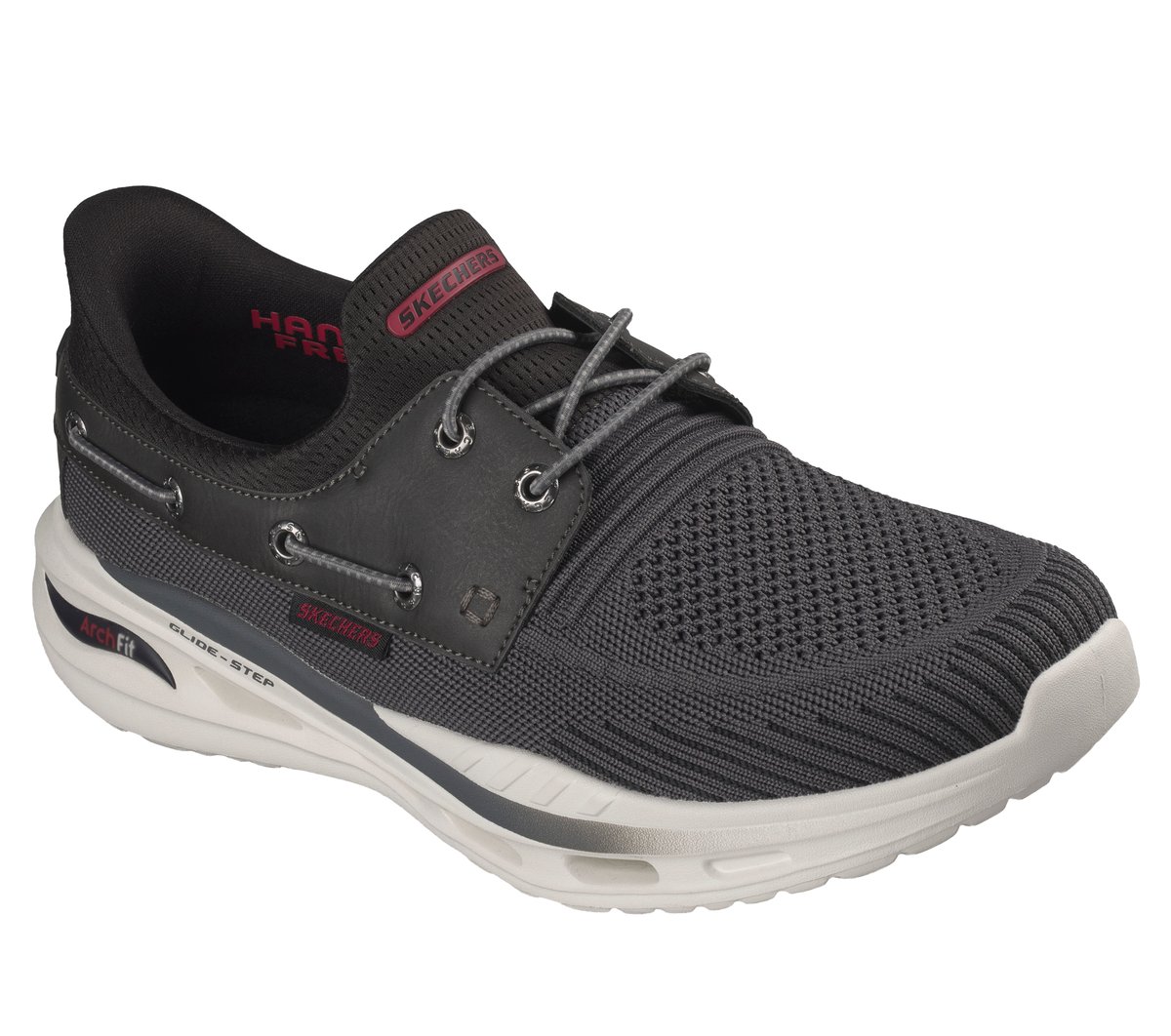 Skechers Slip-ins Relaxed Fit: Arch Fit Orvan - Starport — CHARCOAL/BLACK