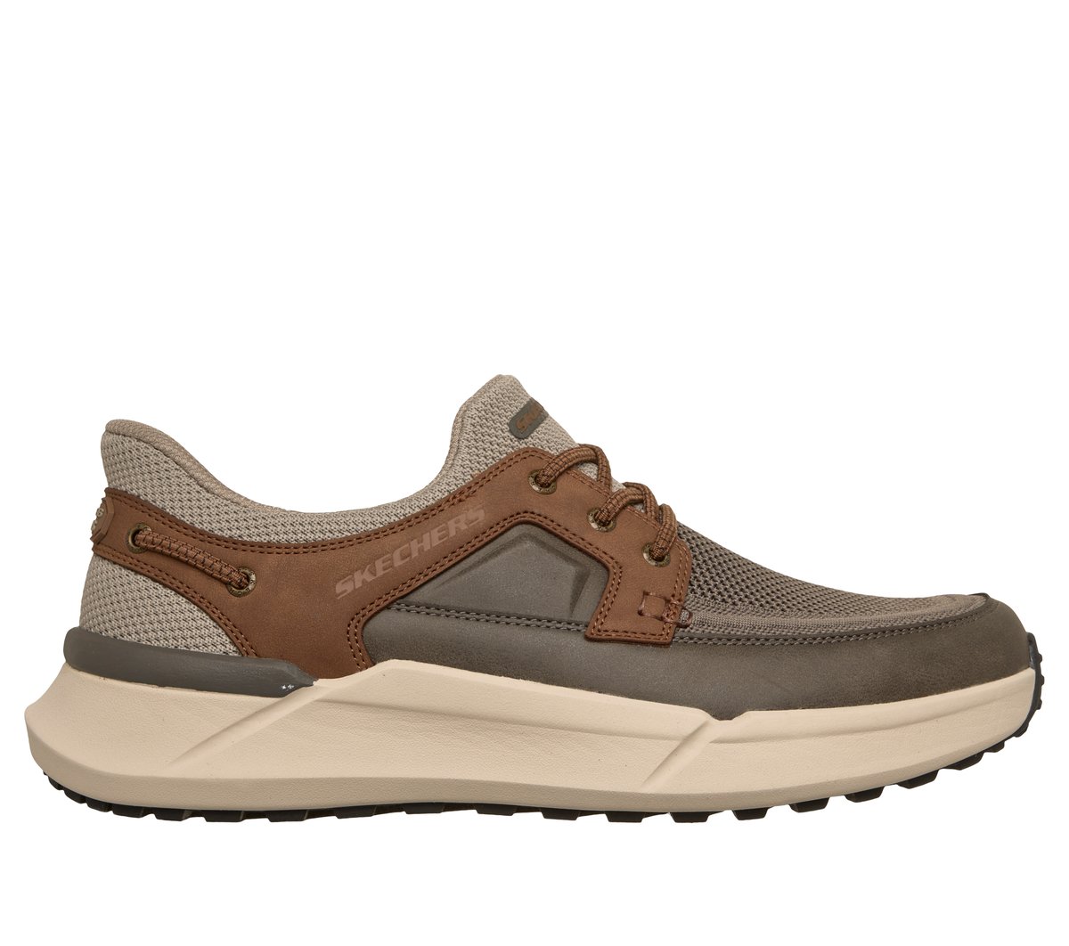 Skechers Slip-ins Relaxed Fit: Toliver - Vito — TAUPE / BROWN