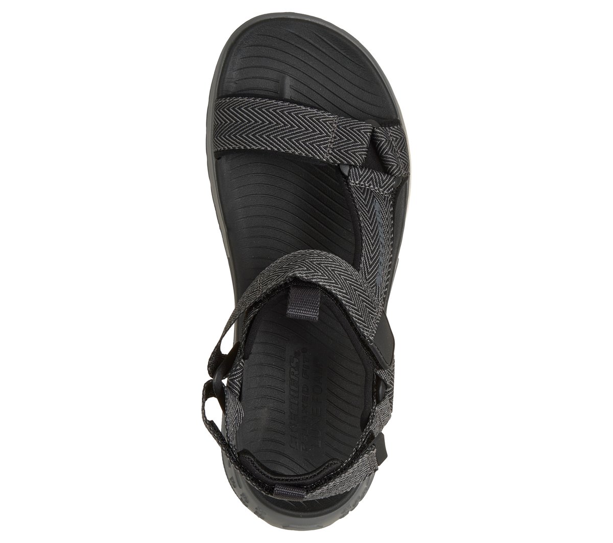 Relaxed Fit: Street Retro Jogger Sandal - Finn — BLACK / GRAY