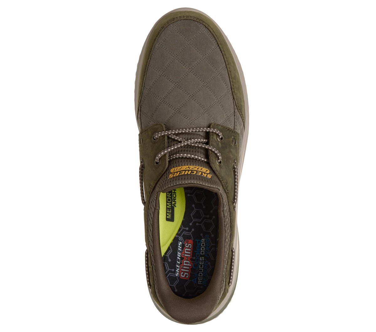 Skechers Slip-ins: Delson 3.0 - Cozy Fit&reg; Skipper — OLIVE