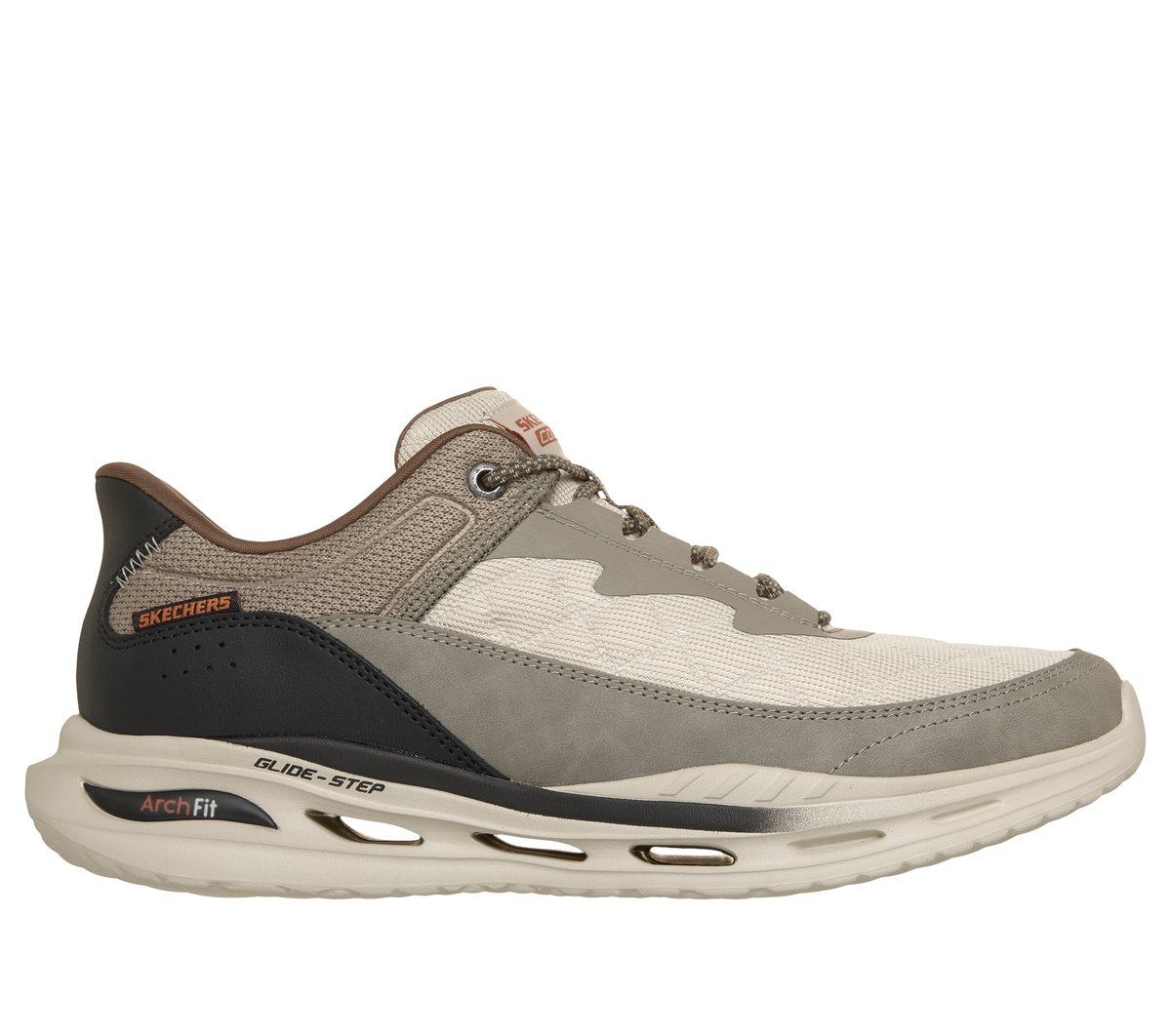 Skechers Slip-ins Relaxed Fit: Arch Fit Orvan - Cozy Fit Dante — TAUPE / NATURAL