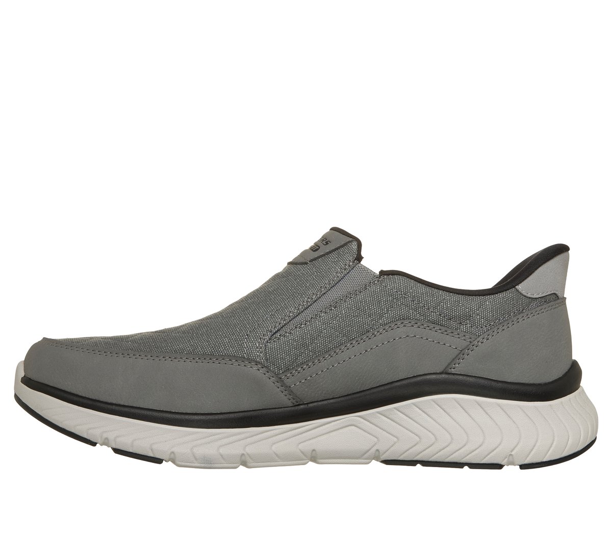 Skechers Slip-ins Relaxed Fit: Arch Fit Crosser - Cozy Fit Wesley — CHARCOAL