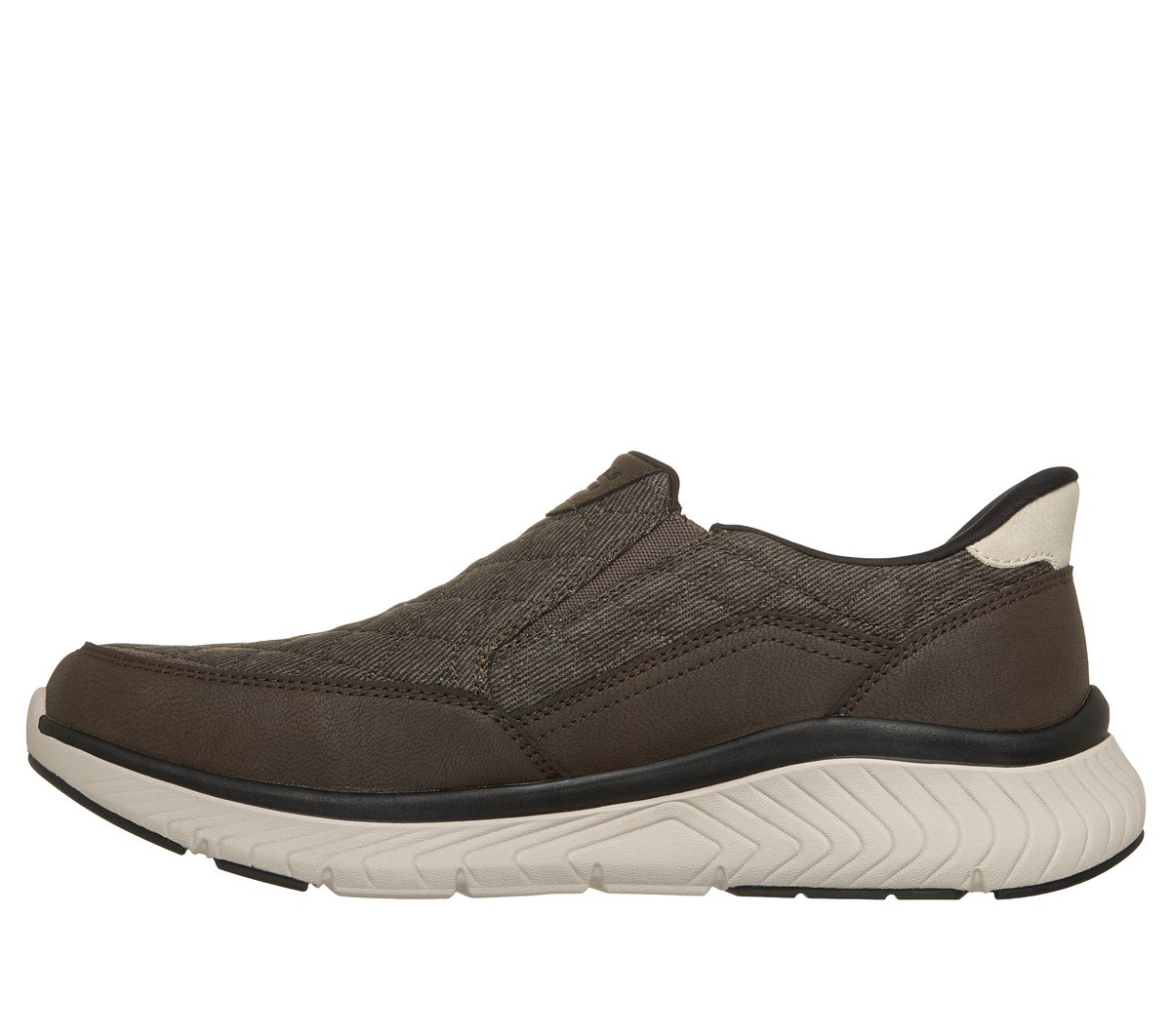 Skechers Slip-ins Relaxed Fit: Arch Fit Crosser - Cozy Fit Wesley — CHOCOLATE