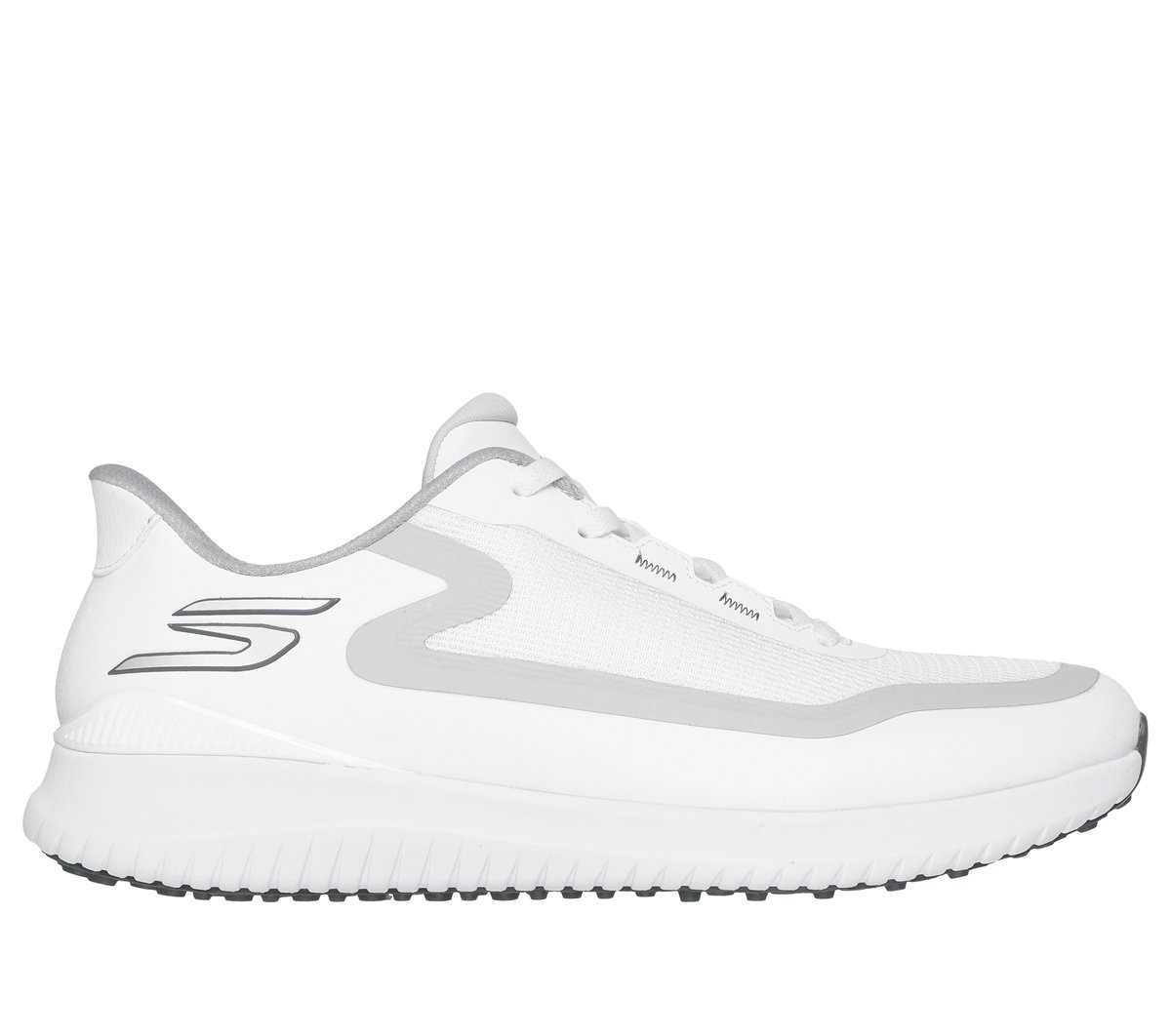 Skechers Slip-ins: GO GOLF Flight — WHITE / GRAY