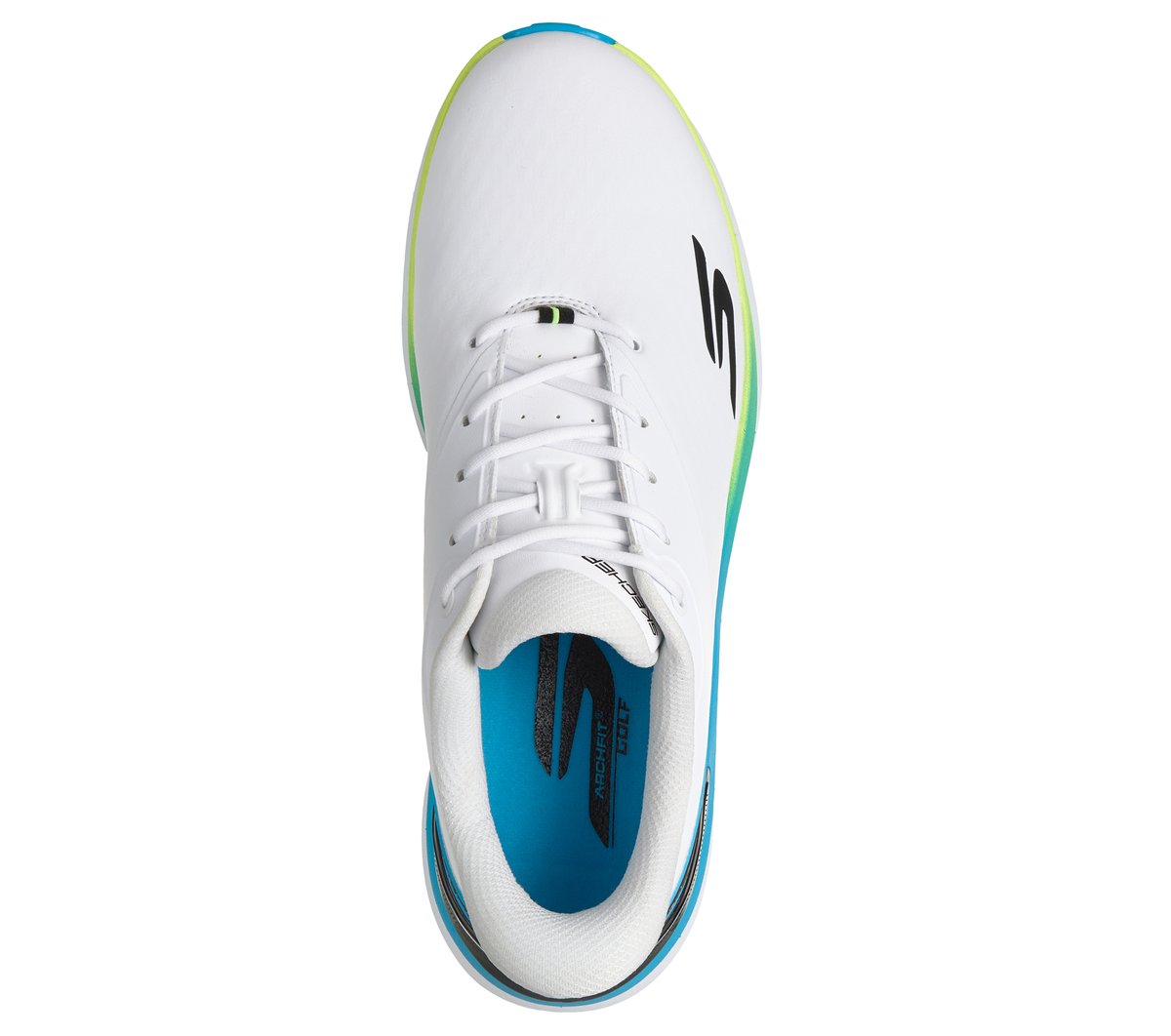 Skechers Slip-ins Golf Waterproof: Blade Tour - Fairway Heritage — WHITE / BLACK / MULTI