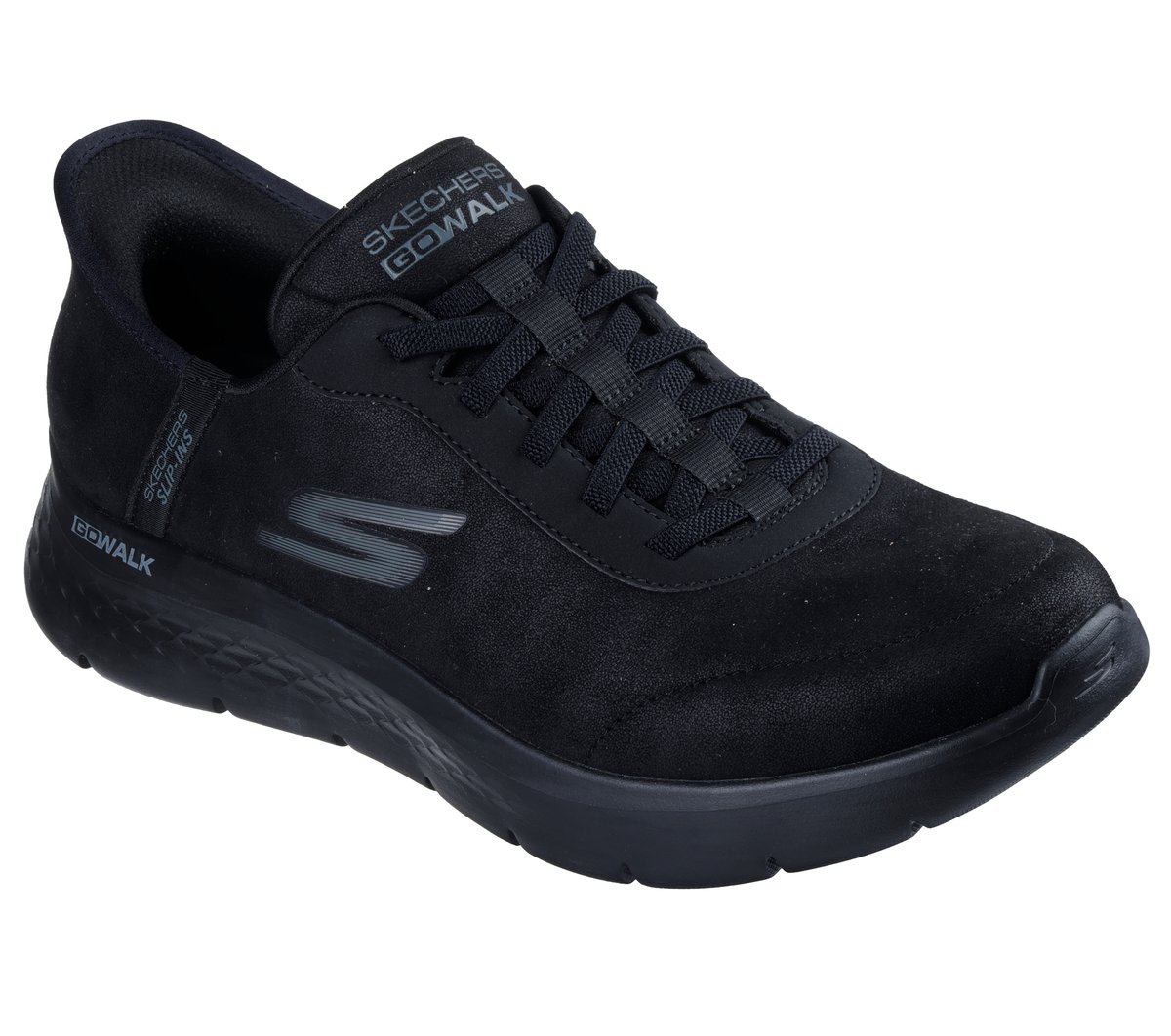 Skechers Slip-ins: GO WALK Flex - Smooth Motion — BLACK