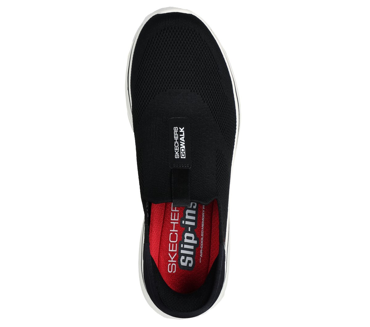 Skechers Slip-ins: GO WALK 7 - Easy On 2 — BLACK / WHITE