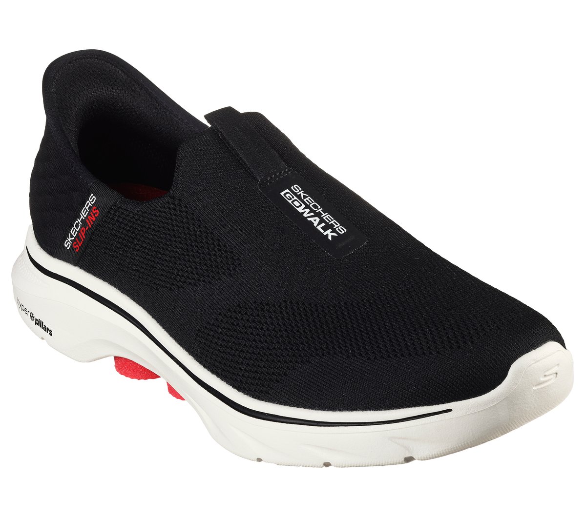 Skechers Slip-ins: GO WALK 7 - Easy On 2 — BLACK / WHITE
