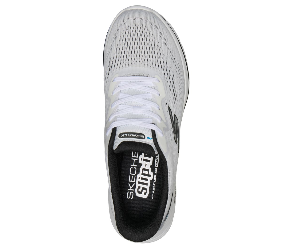 Skechers Slip-ins: GO WALK 8 — WHITE / BLACK