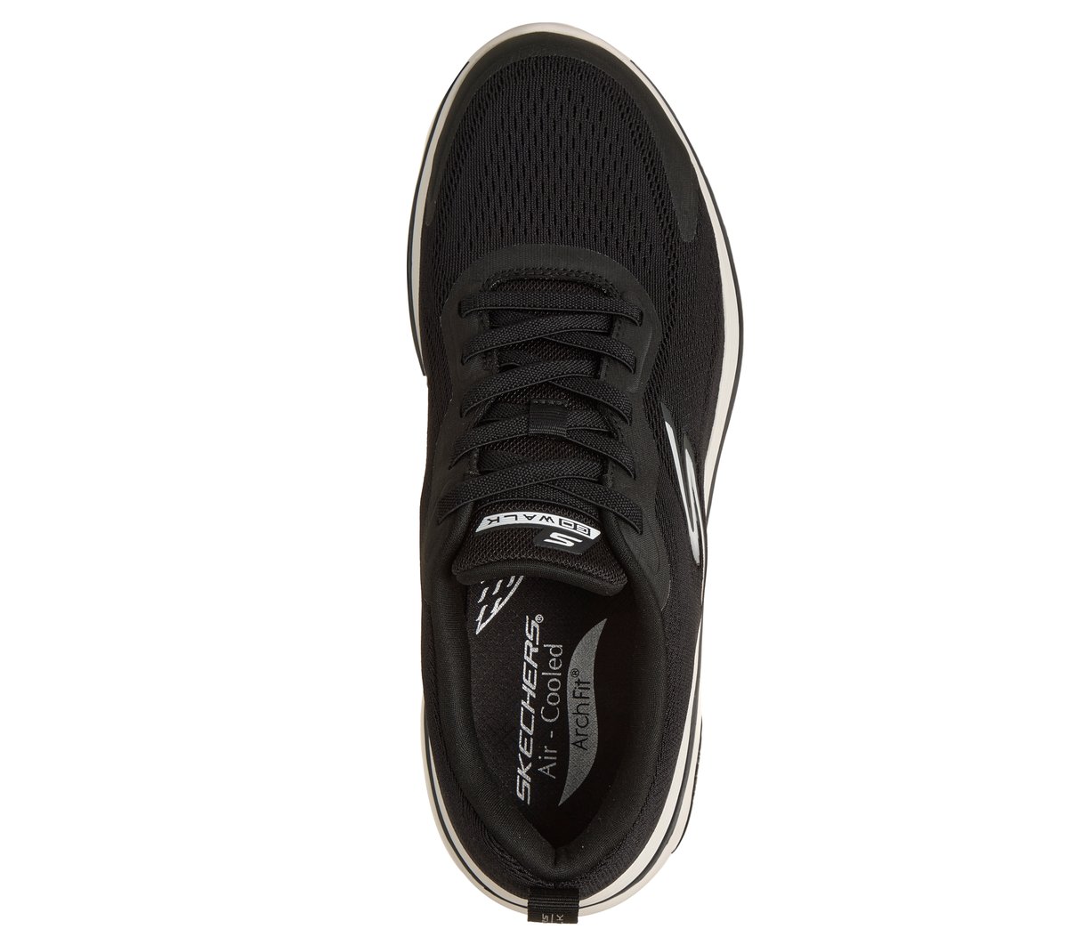 GO WALK Arch Fit 2.0 - Levy — BLACK / WHITE