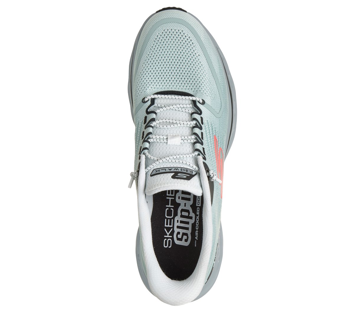 Skechers Slip-ins: GO WALK Glide-Step 2.0 - Santiago — WHITE / GRAY