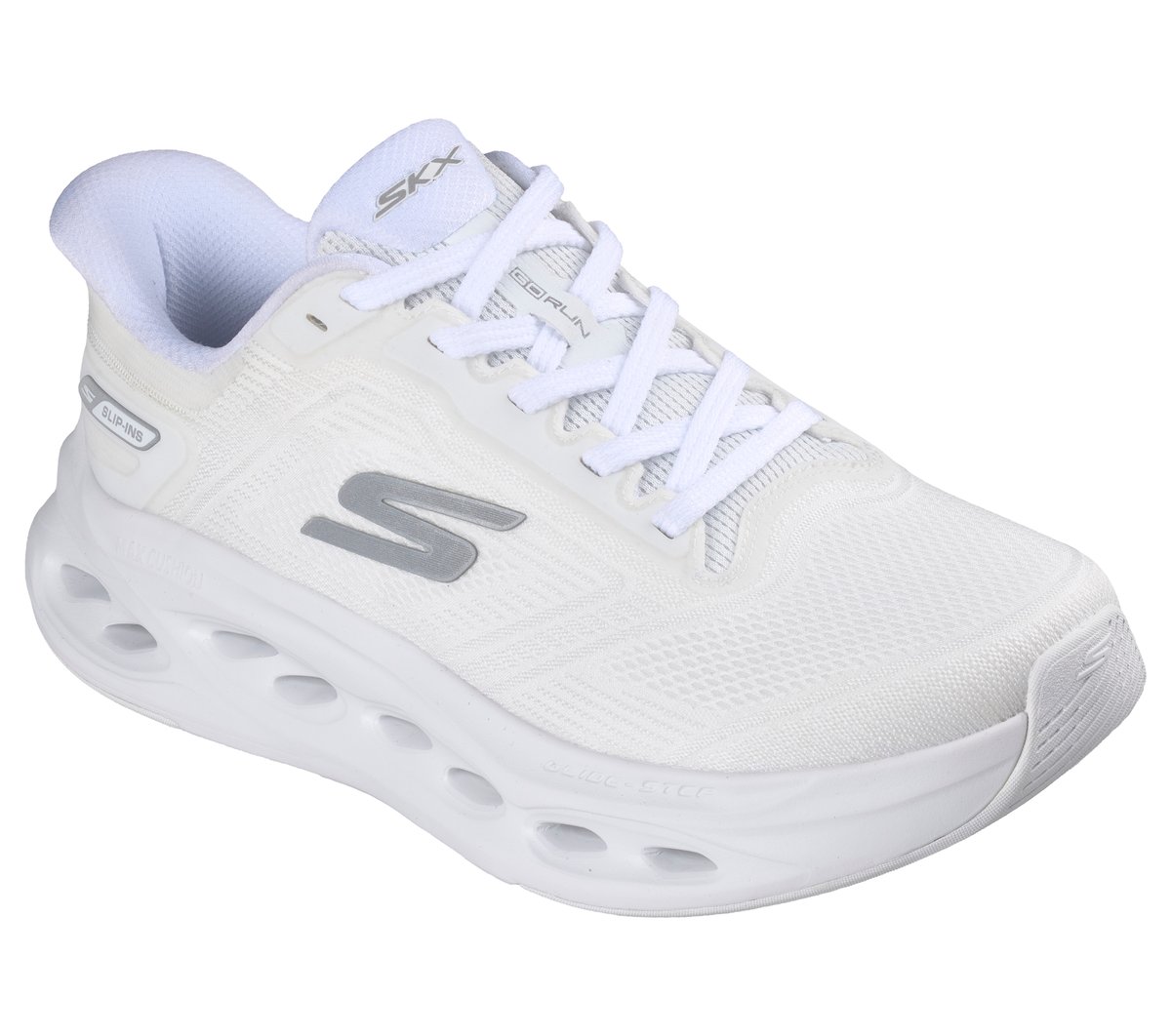 Skechers Slip-ins: Max Cushioning Glide-Step — WHITE