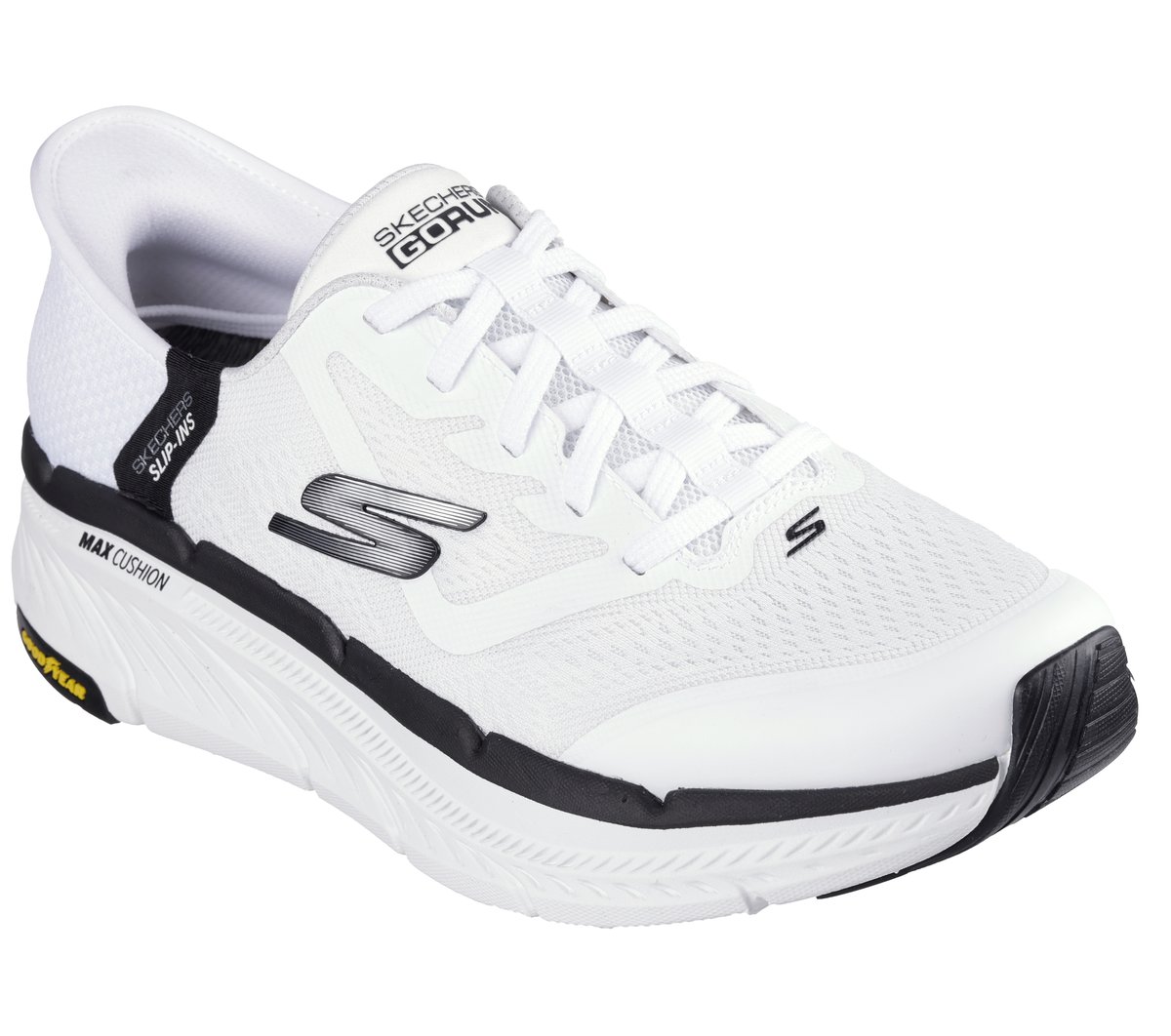 Skechers Slip-ins: Max Cushioning Premier 2.0 — WHITE / BLACK