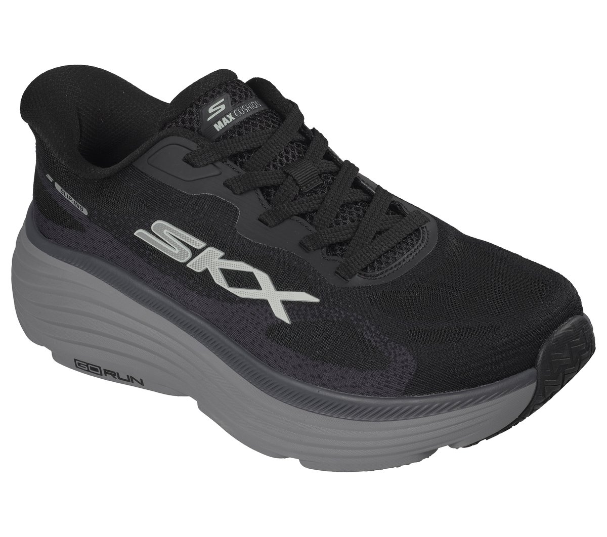 Skechers Slip-ins: Max Cushioning Endeavour - Pace Rhythm — BLACK