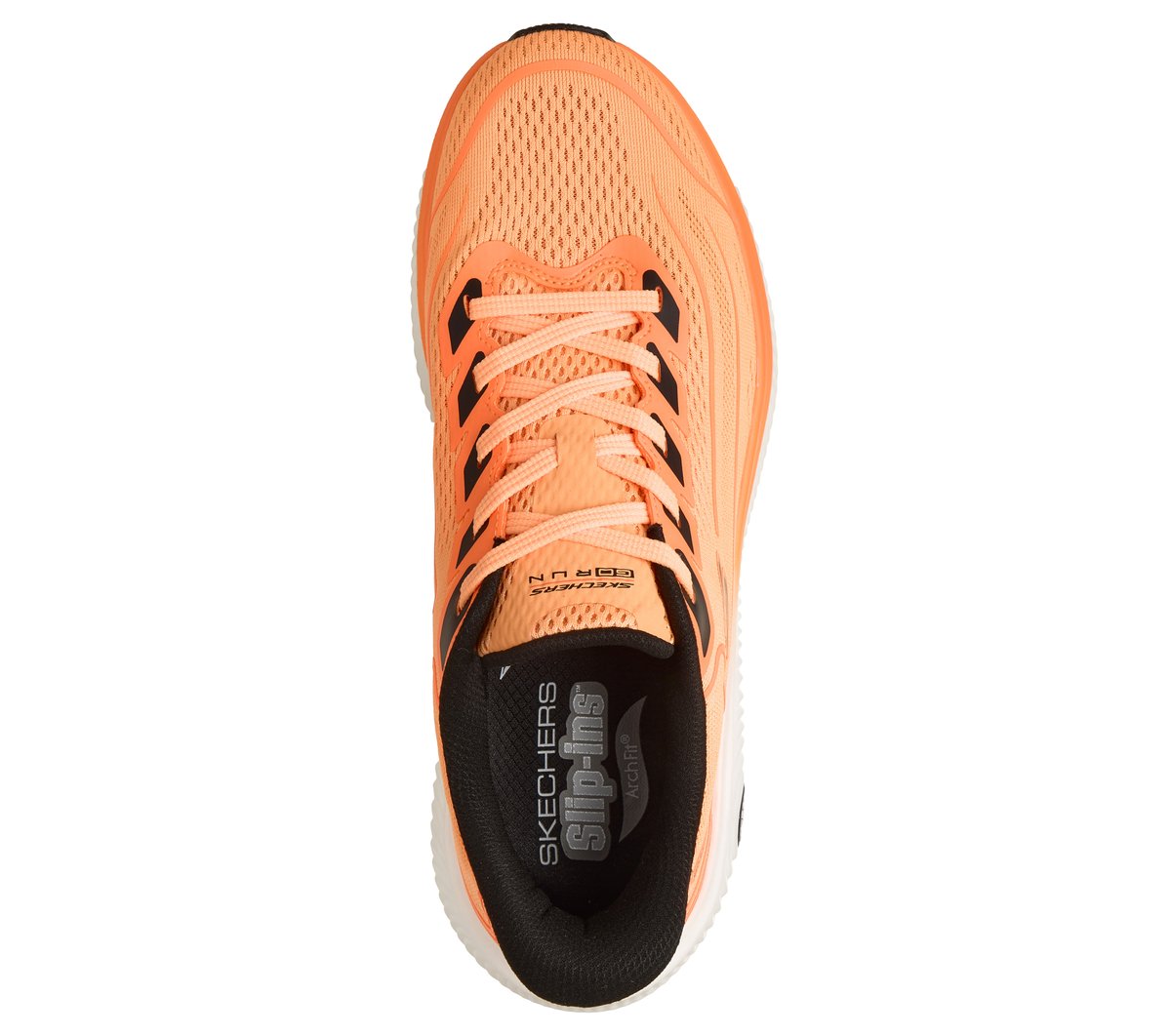 Skechers Slip-ins: Arch Fit GO RUN Anywhere - Ember — ORANGE / BLACK