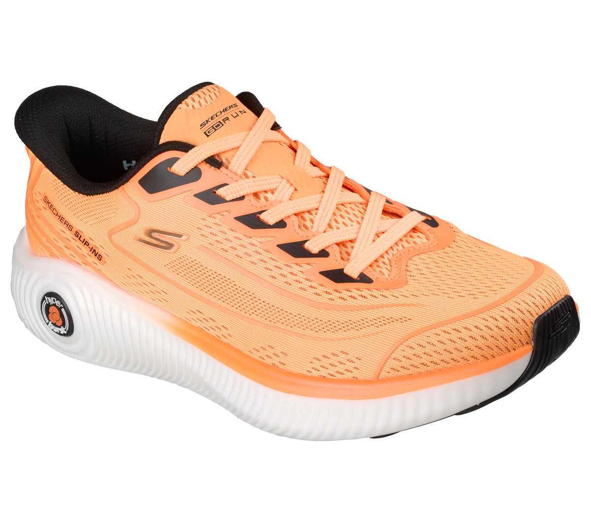 Skechers Slip-ins: Arch Fit GO RUN Anywhere - Ember — ORANGE / BLACK