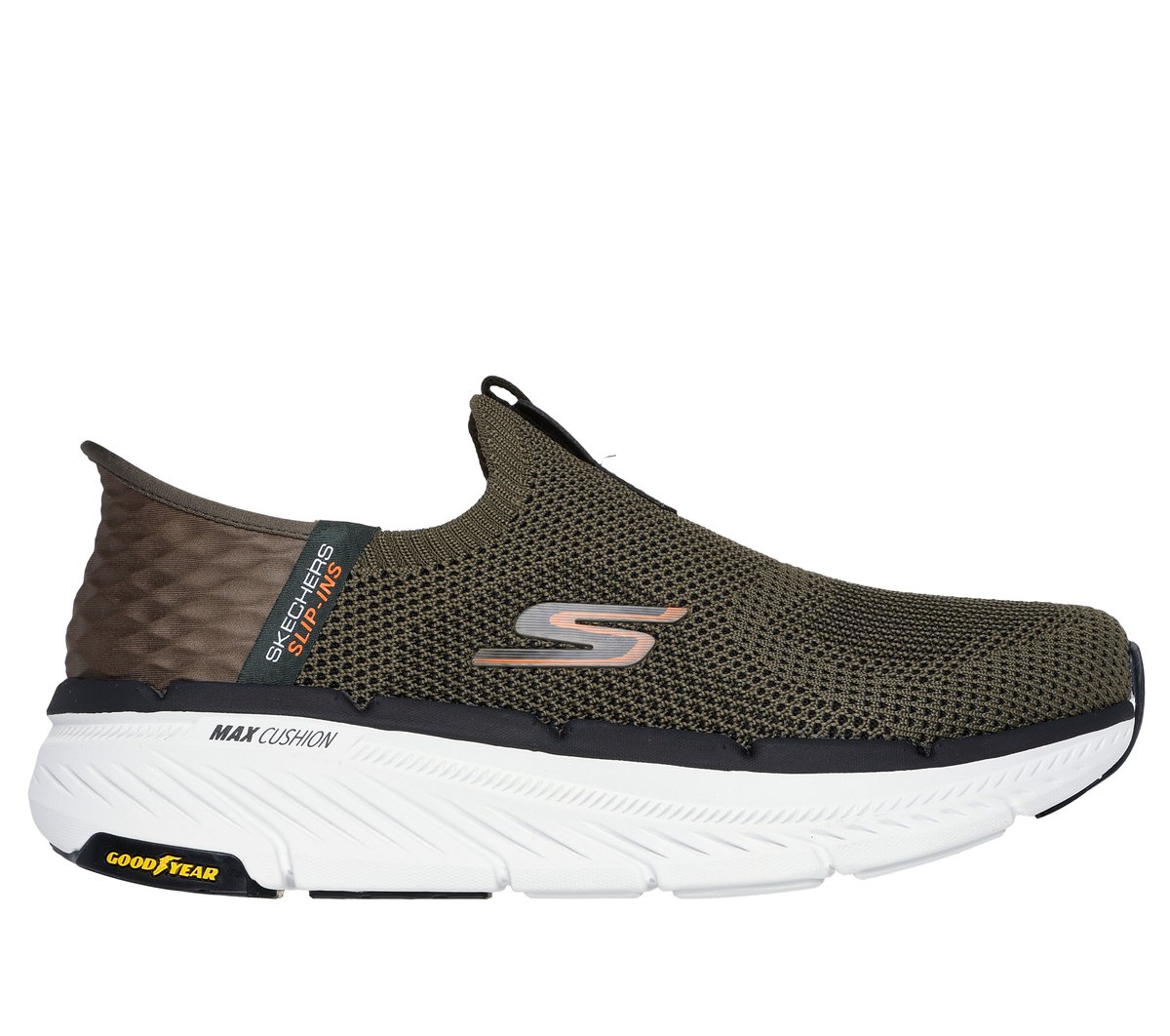 Skechers Slip-ins: Max Cushioning Premier 2.0 — OLIVE / BLACK