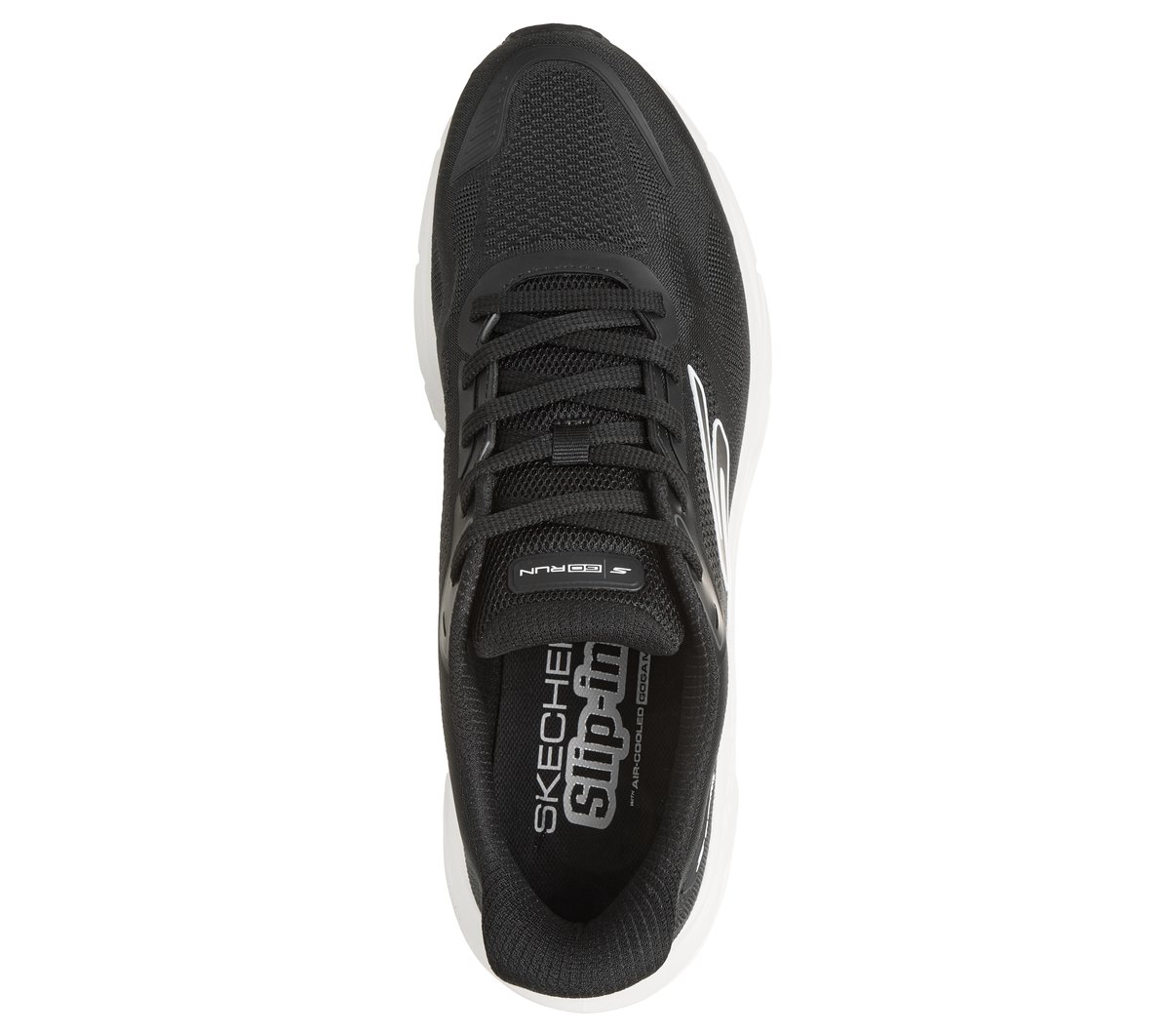 Skechers Slip-ins: Glide-Step Vortex - Rapid Edge — BLACK / WHITE