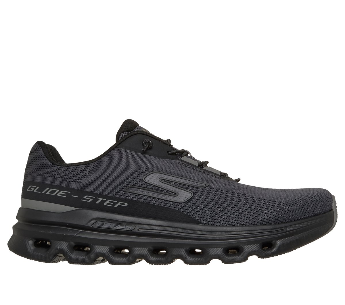 GO RUN Glide-Step Arch Fit - Casion — BLACK / CHARCOAL