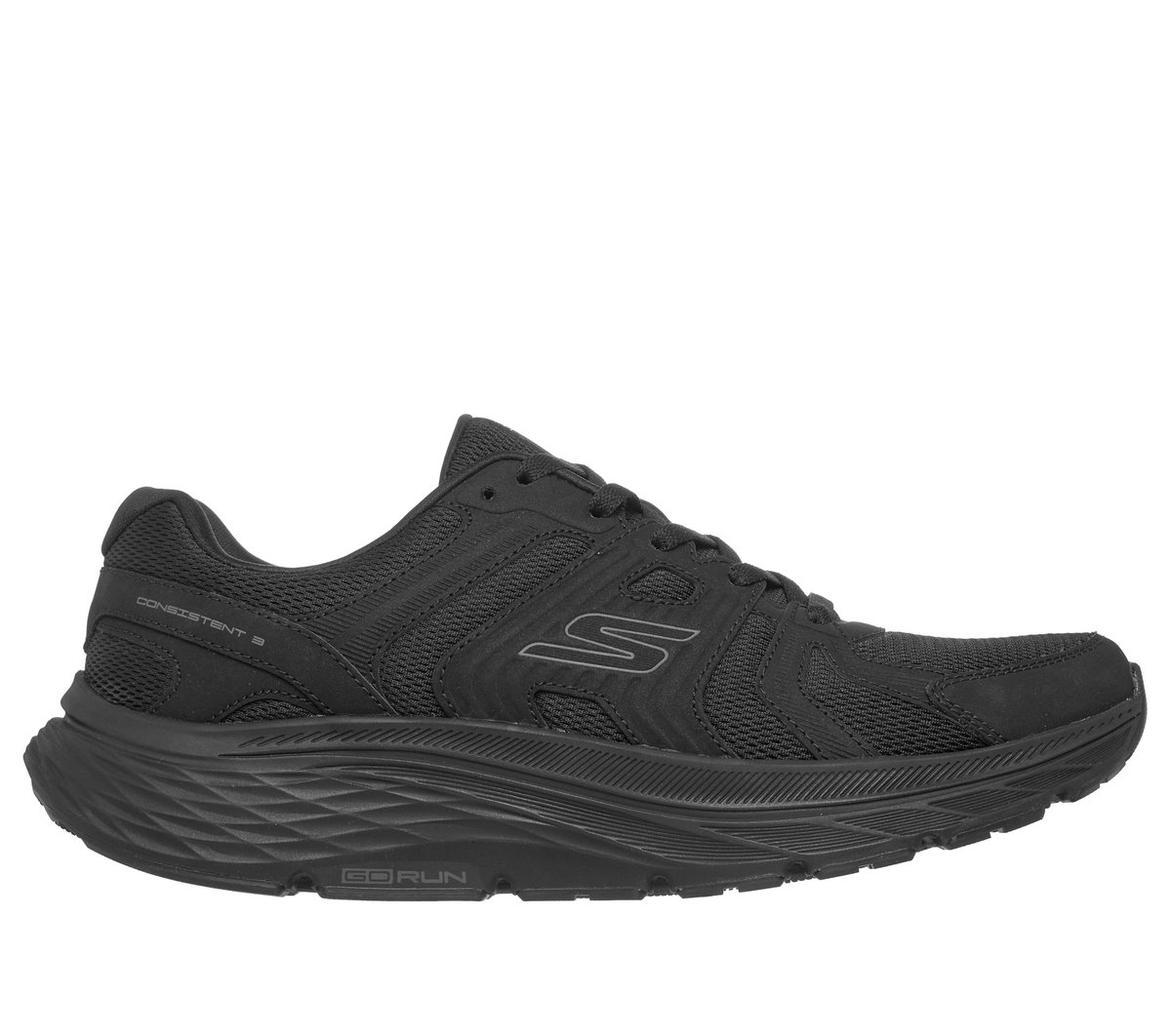 GO RUN Consistent 3 - Core Track — BLACK