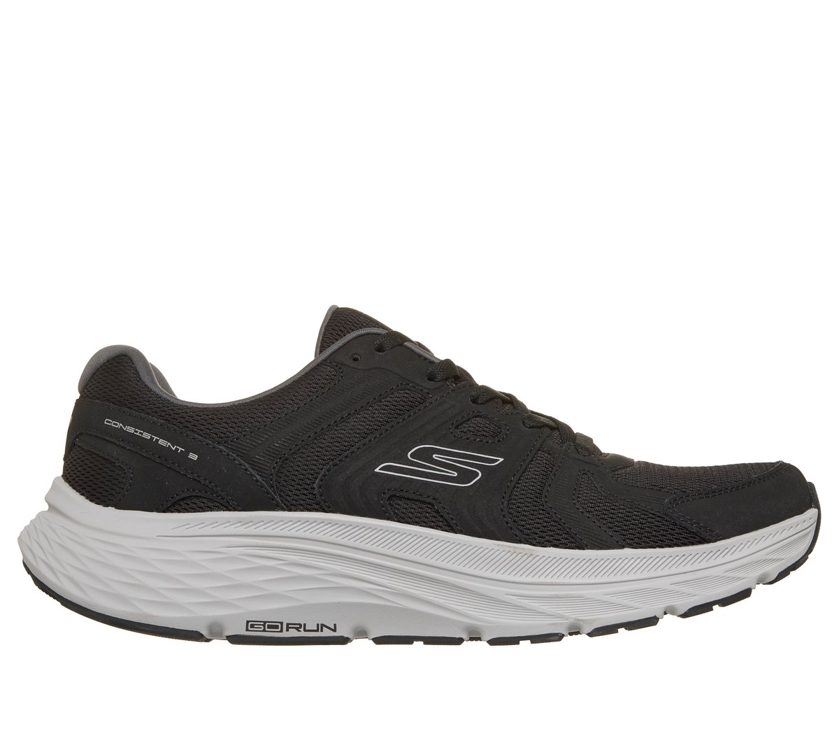 GO RUN Consistent 3 - Core Track — BLACK