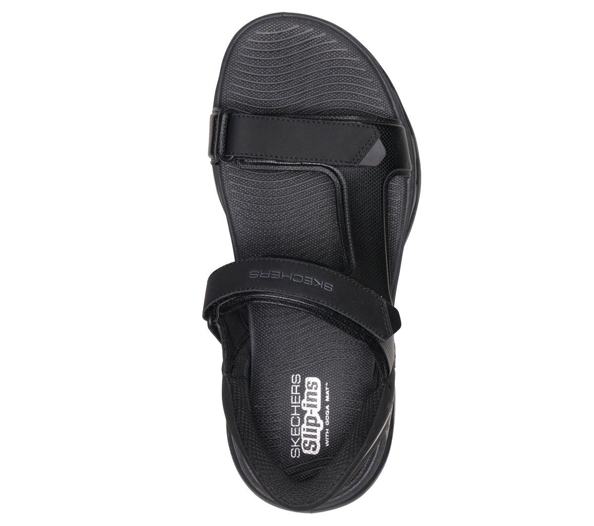 Skechers Slip-ins: GO WALK Glide-Step 2.0 Sandal - Mar — BLACK