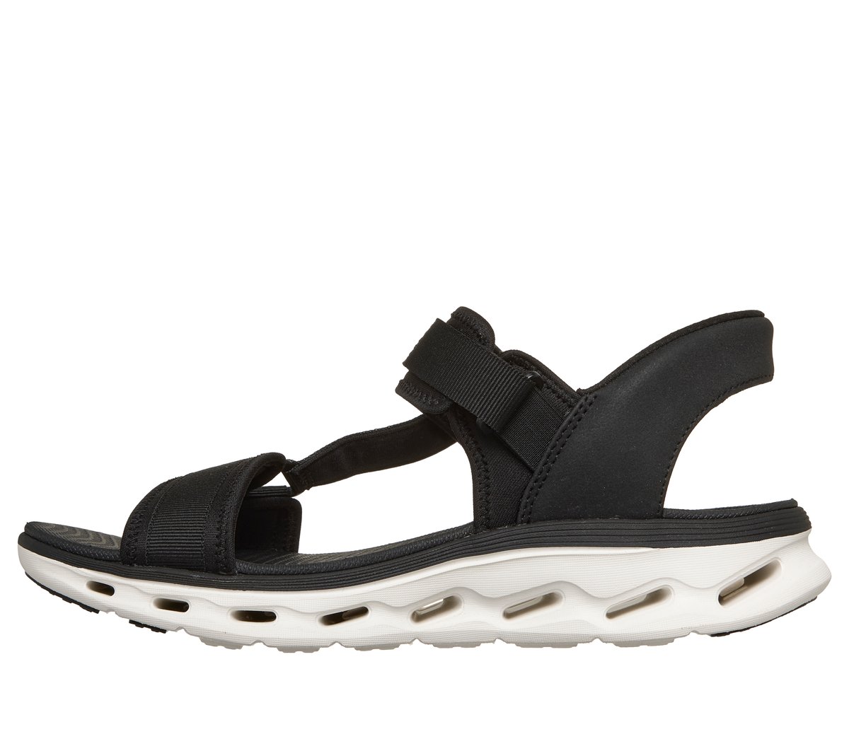 Skechers Slip-ins: GO WALK Glide-Step 2.0 Sandal - Gerry — BLACK