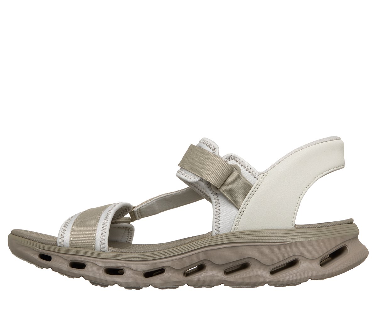 Skechers Slip-ins: GO WALK Glide-Step 2.0 Sandal - Gerry — NATURAL / TAUPE