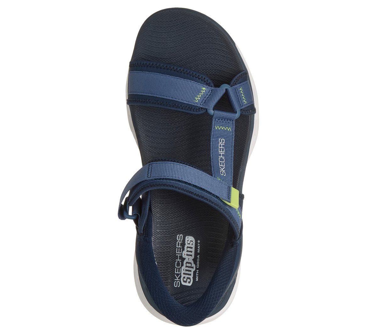 Skechers Slip-ins: GO WALK Glide-Step 2.0 Sandal - Gerry — NAVY / LIME