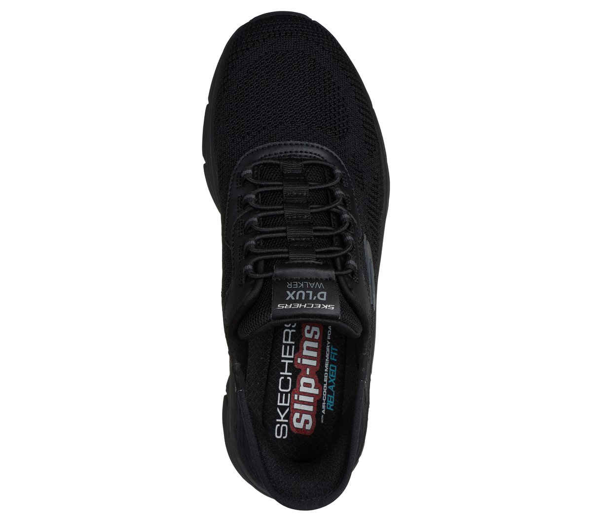 Skechers Slip-ins RF: D'Lux Walker 2.0 - Rezinate — BLACK