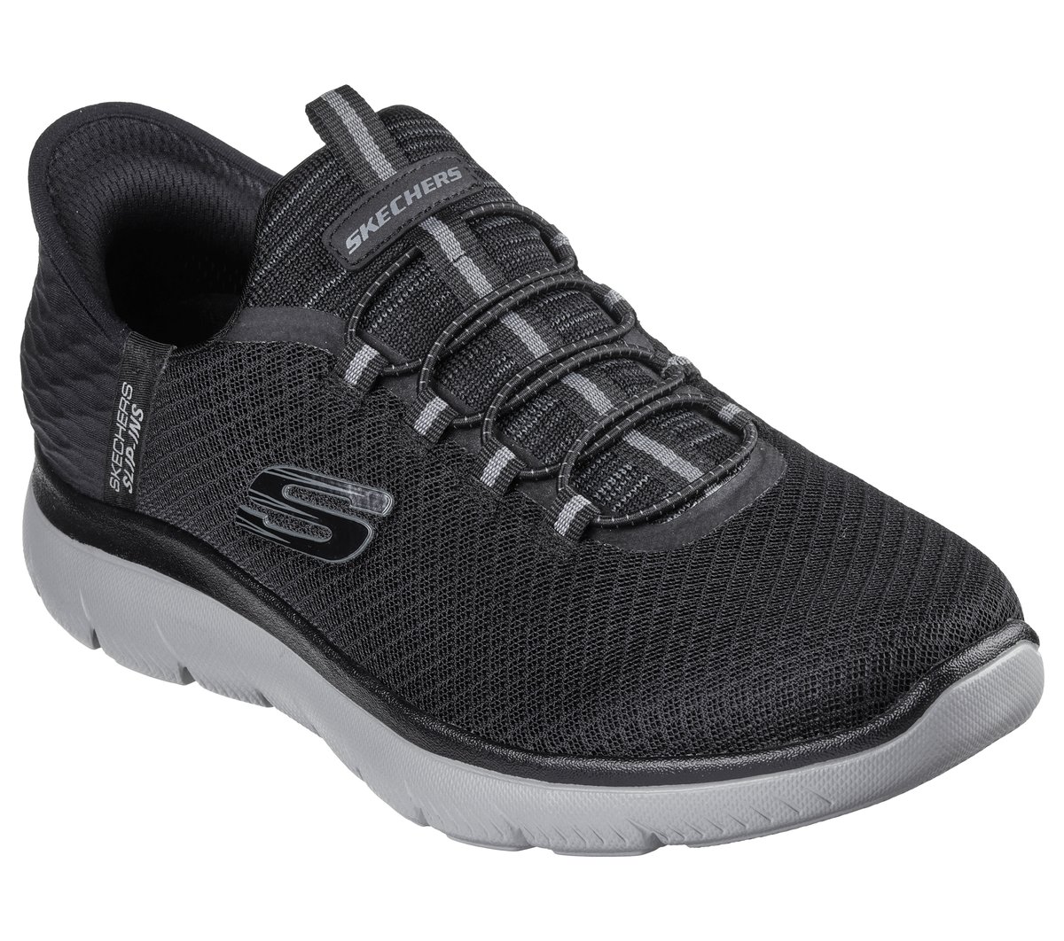 Skechers Slip-ins: Summits - High Range — BLACK / CHARCOAL