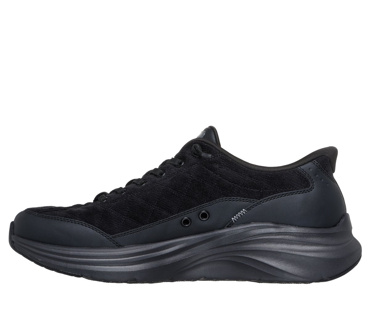 Skechers Slip-ins: Contour Foam - Cozy Fit Cordelux — BLACK
