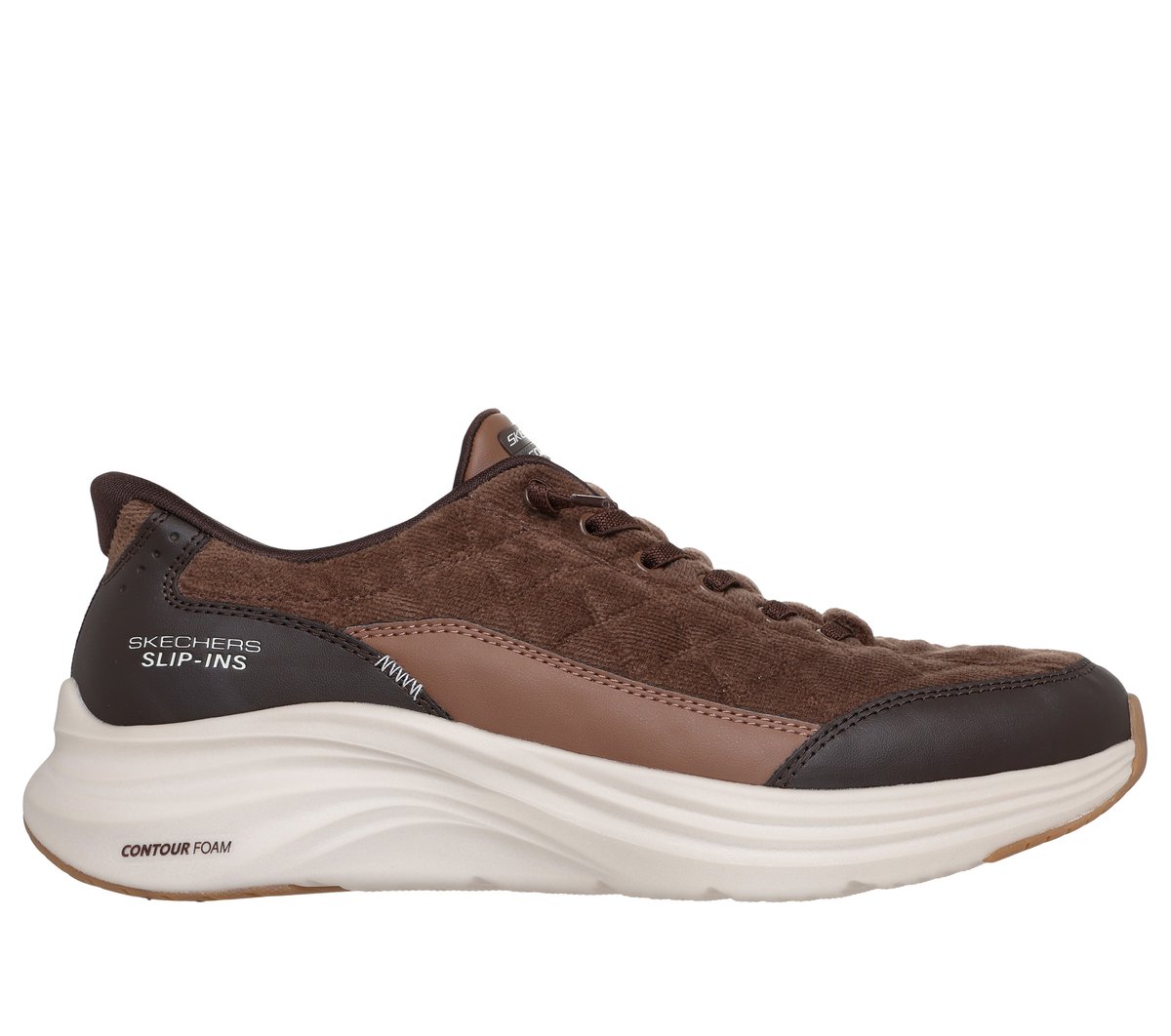 Skechers Slip-ins: Contour Foam - Cozy Fit Cordelux — BROWN