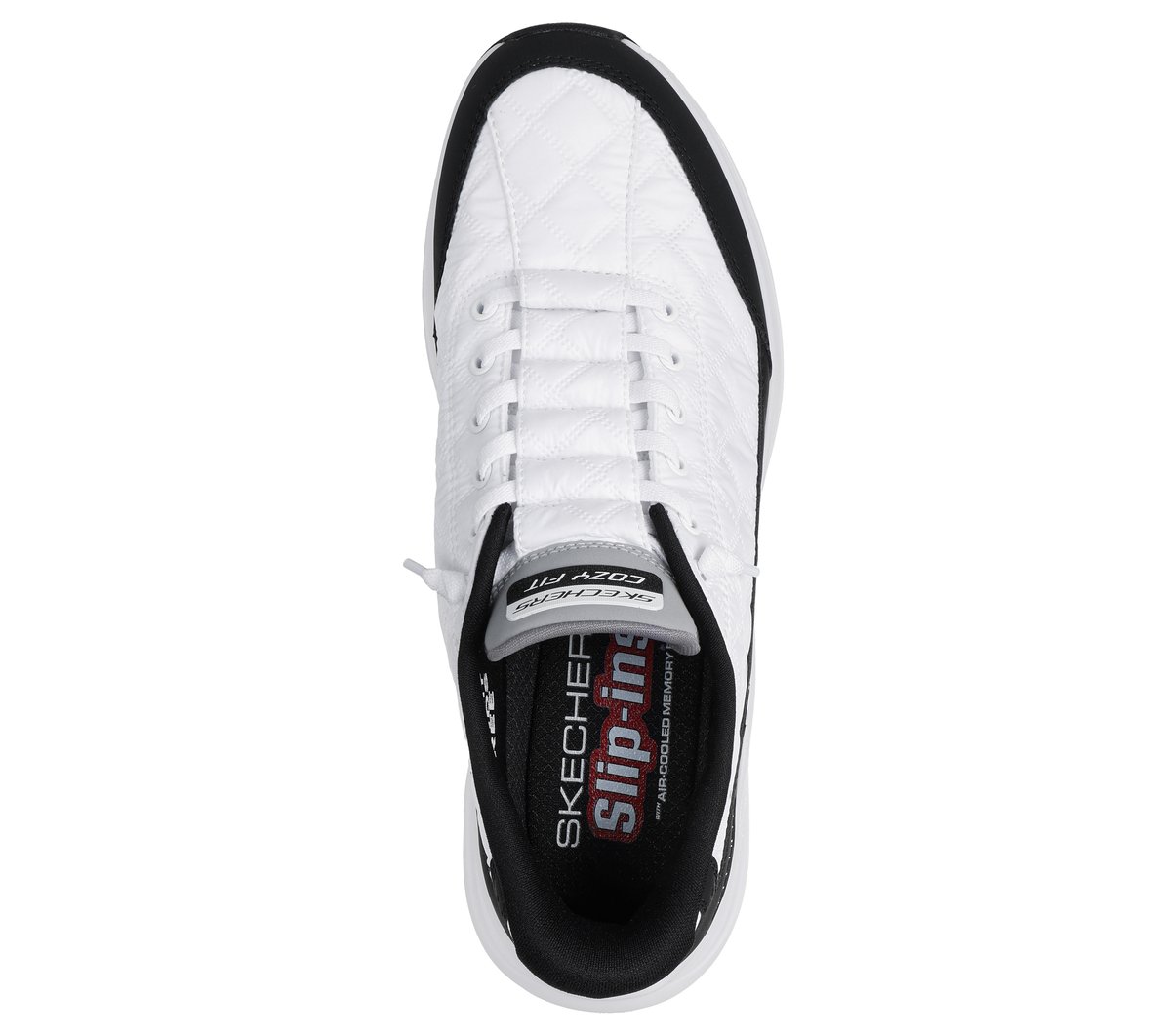 Skechers Slip-ins: Contour Foam - Cozy Fit — WHITE / BLACK