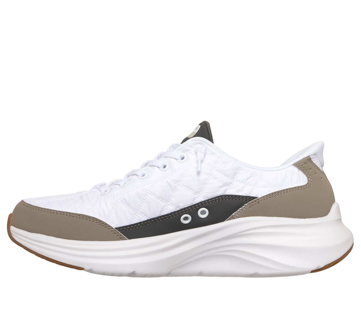Skechers Slip-ins: Contour Foam - Cozy Fit — WHITE / TAUPE