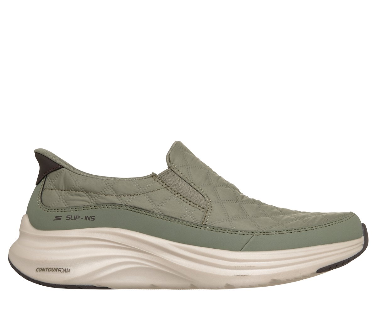 Skechers Slip-ins: Contour Foam - Cozy Fit Nordain — OLIVE